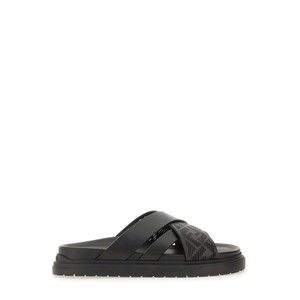 Fendi Black Slide Sandals - NWT